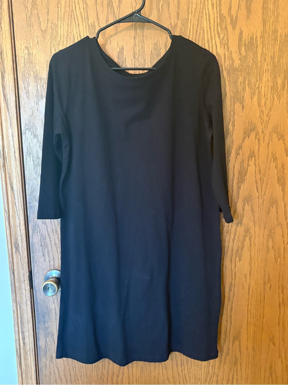 New Zenana Outfitters Black Long Sleeve Shift Tunic Dress